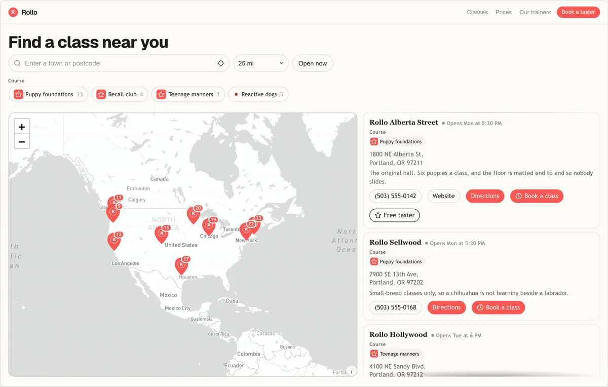 Rollo locator example
